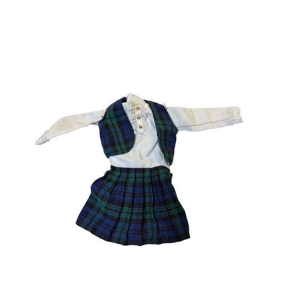 unknown Other - VTG Barbie clone 1960s prep school dress with vest. vintage